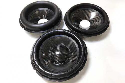 GZ1287:12″ Rib Roll Subwoofer Strong Carbon Fiber Cone , 3″ VCID