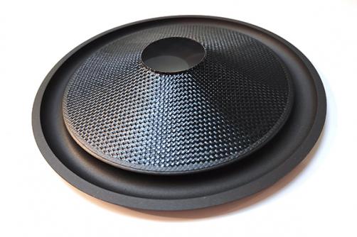 GZ0851:8'' speaker glass fibre cone with rubber surround， φ38