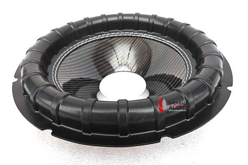 GZ1287:12″ Rib Roll Subwoofer Strong Carbon Fiber Cone , 3″ VCID