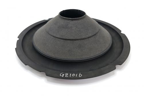 GZ1016： 10'' Compound glass fiber cone with rubber edge , VCID1.5''
