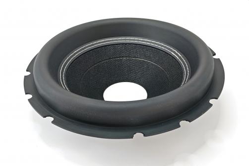 10″ tall roll rubber Surround Subwoofer paper Cone，GZ1053