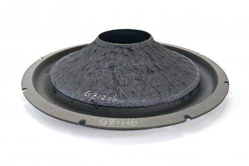 GZ1206   12″  Black Wrinkle Cone  3″ VCID