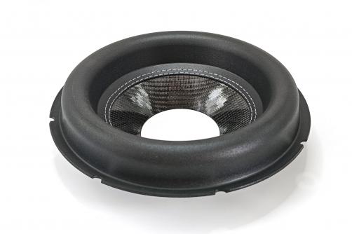 GZ12124A:12inch carbon fiber cone with foam new tall roll surround，4VCID