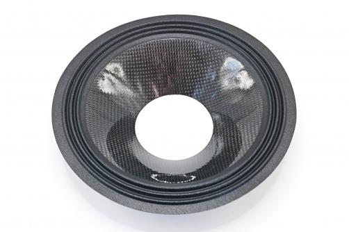 GZ0883：8 inch shiny carbon fiber cone and cloth surround，2.5"VCID