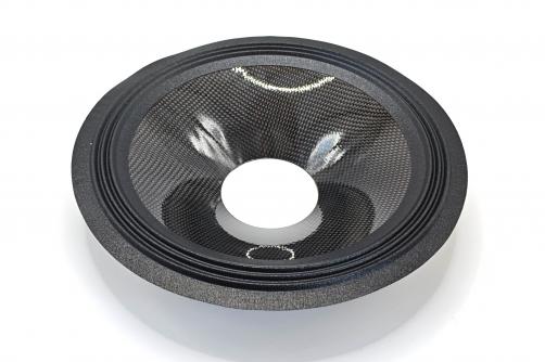 GZ1082：10 inch shiny carbon fiber cone and cloth surround，2.5"VCID