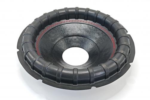 GZ1209: 12″  Non Press Paper Subwoofer  Cone with  decorative stripes surround 3″ VCID