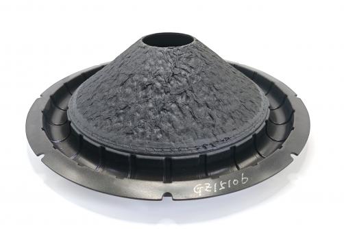 GZ15106-15″  Non Press Paper Subwoofer  Cone with  decorative stripes surround  2.5″ VCID