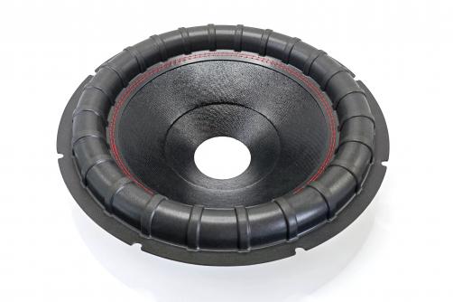 GZ1512: 15″  Non Press Paper Subwoofer  Cone with  decorative stripes surround 3″ VCID
