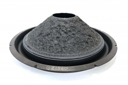 GZ1560:   15″ Tall Roll Surround Non Press Paper Subwoofer  Cone  3″ VCID