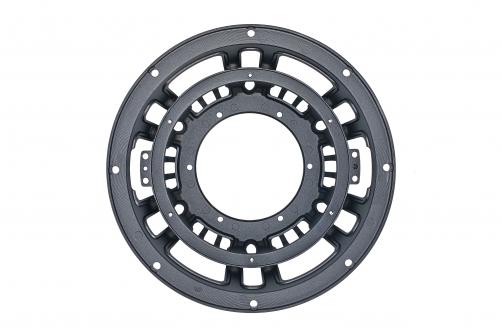 PJ10667 2025 Design Patented New 10-Inch Aluminum Subwoofer Frame with 6 Spoke Stage Speakers Accessory Product