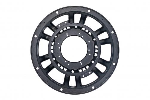 PJ15667 2025 Design Patented New 15-Inch Aluminum Subwoofer Frame with 6 Spoke Stage Speakers Accessory Product