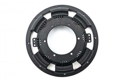 PJ10627 2025 NEW 10 inch 6-Spoke Aluminum Subwoofer Frame with Black Wrinkle Finish for Speaker Parts