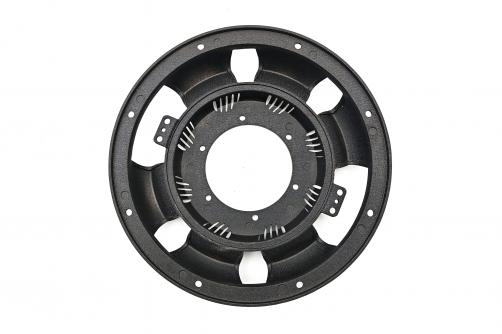 PJ10627 2025 NEW 10 inch 6-Spoke Aluminum Subwoofer Frame with Black Wrinkle Finish for Speaker Parts