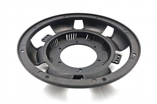 PJ10627 2025 NEW 10 inch 6-Spoke Aluminum Subwoofer Frame with Black Wrinkle Finish for Speaker Parts
