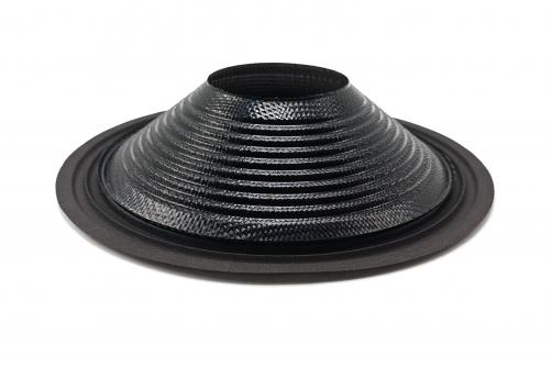 GZ1086:10inch carbon fiber cone with cloth edge，3inch VCID