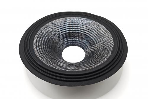 GZ12139:12inch Blue silk carbon fiber cone with cloth edge，3inch VCID