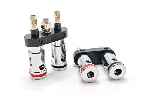 DZ-A079 Chrome-Plated Speaker Terminal - Ø11.5x23.5mm Dimensions