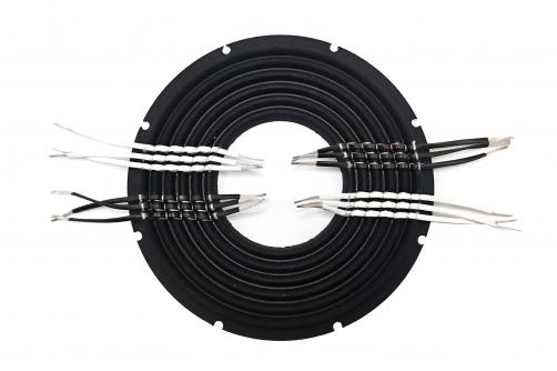 303x127.5mm Triple Layer PC + Silicone Spider with 12 Strands of 63-core Silver Flat Wire (in Black/White Sleeves), 8 Notches, TB0512AN