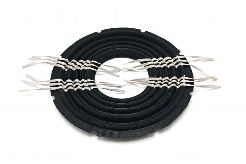 TB0437B：251x100.3mm Dual-layer Composite Spider (Nomex & PC) with Silicone, 12 Strands of 63-core Flat Wire and 8 Notches