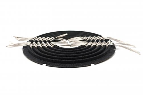 TB0339:  252x77.3mm Triple Layer Nomex + Silicone Spider with 12 Strands of 63-core Silver-coated Flat Wire and 8 Notches