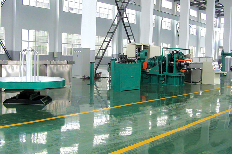 Cu and Al continuous extrusion machine