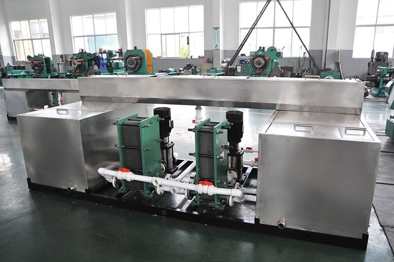 Cu and Al continuous extrusion machine