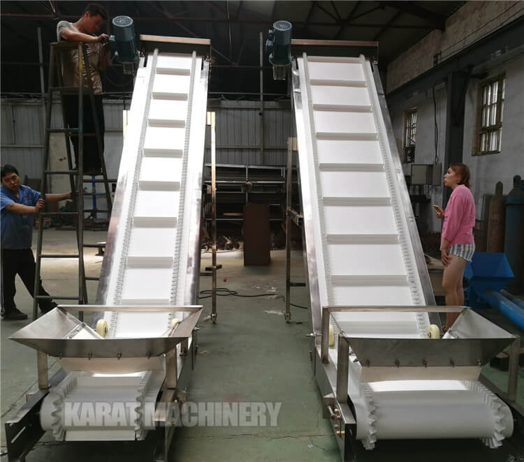 Belt conveyors and screw conveyors for sugar factory