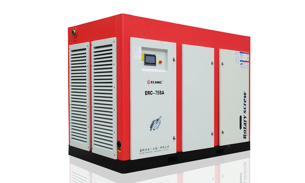 75HP 55Kw Energy Saving Two Stage Screw Air Compressor