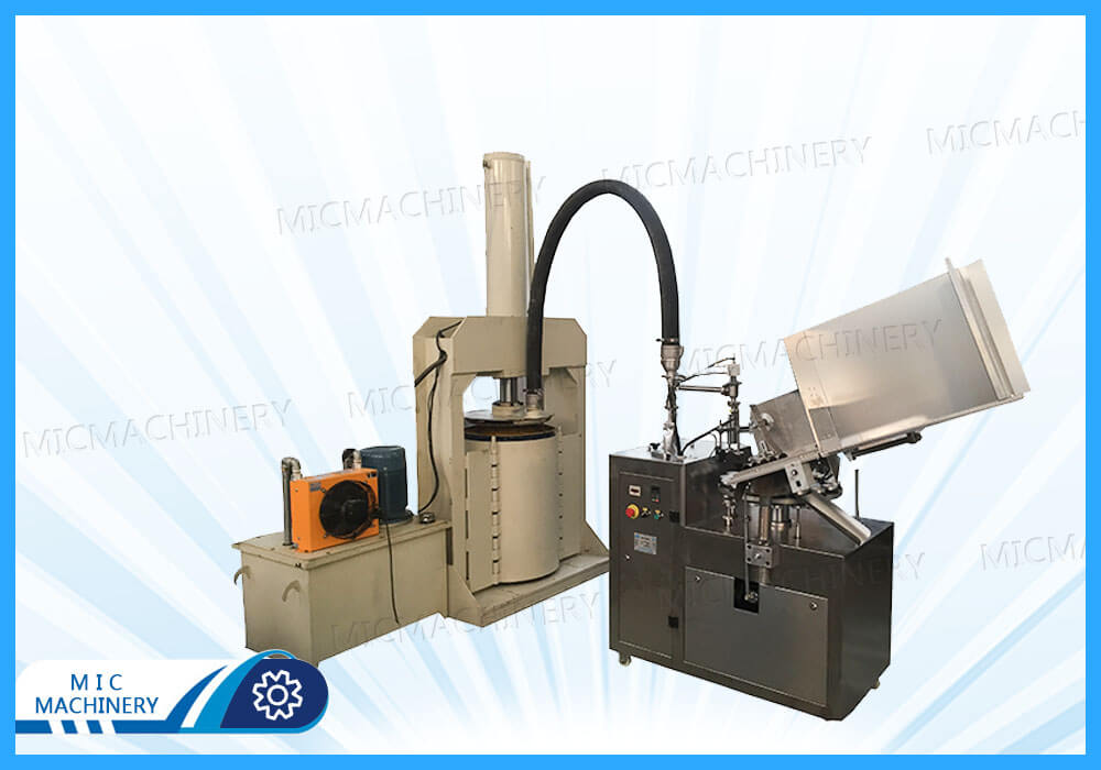 MIC-L45-I small automatic aluminum tube filling and sealing machine for silicone glue export to Thailand