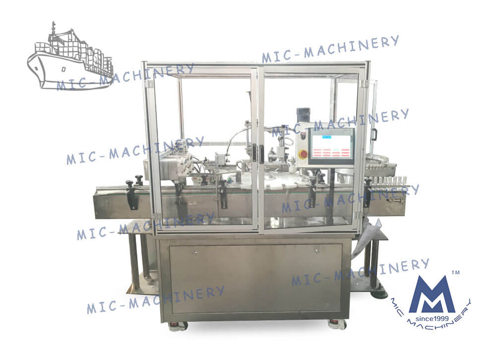 MIC-L40 nail glue filling capping machine is shipped to the United States