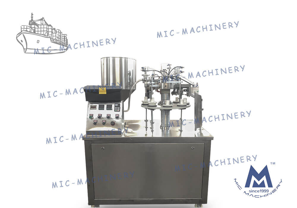 MIC-R30 filling machine and air compressor shipped to the United States