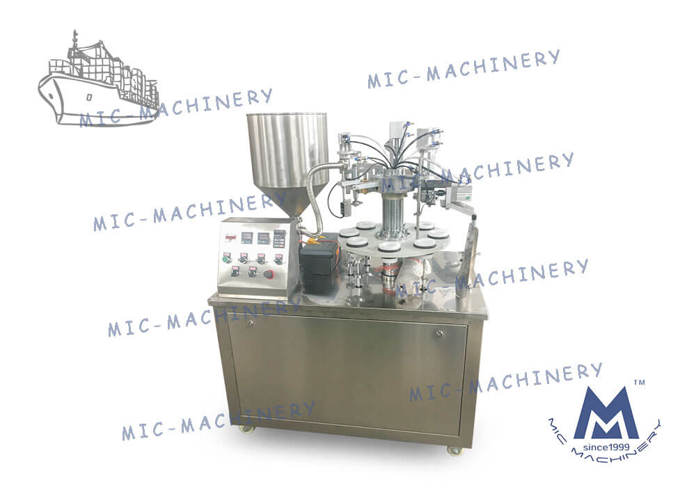 MIC-R30 Semi-Automatic Soft Tube Filling Sealing Machine For Poland