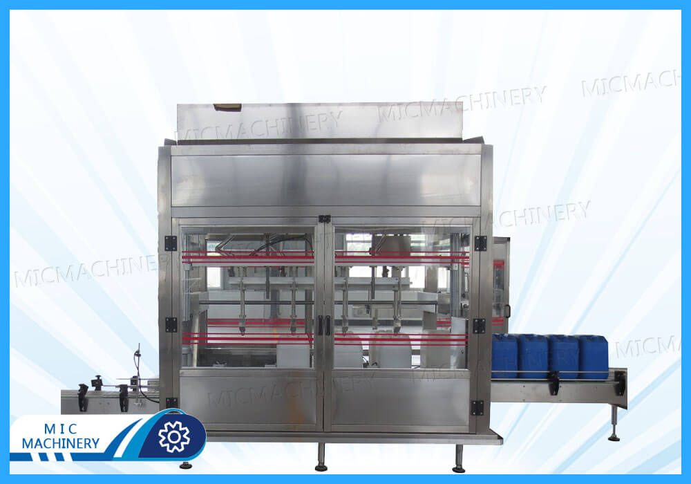 Edible oil Tin Can weighing filling machine line which Exported to Singapore