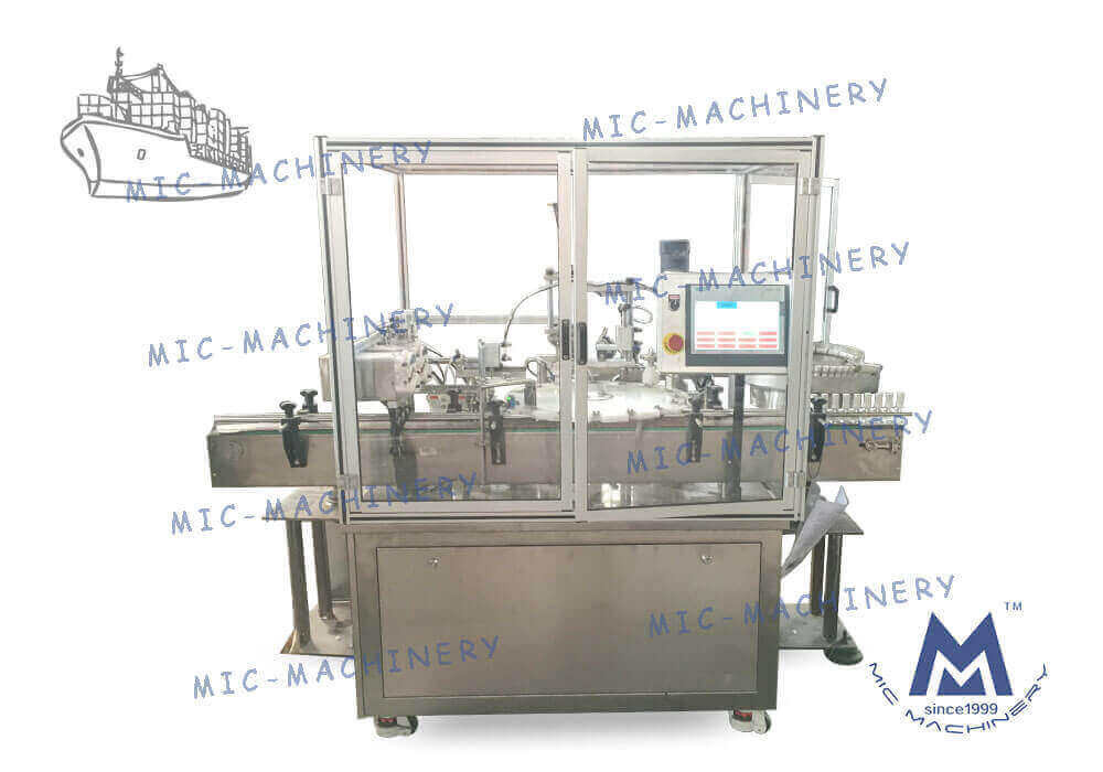 MIC-l40 hand sanitizer filling and capping machine sent to Portugal