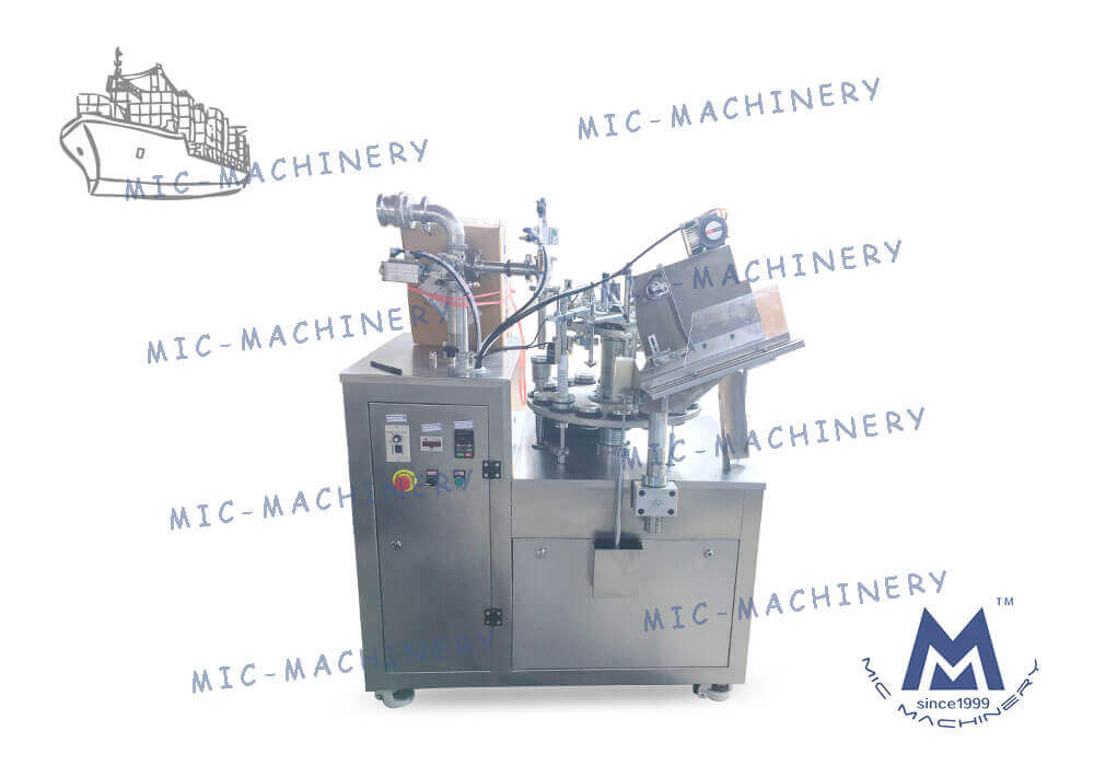 MIC-l45 aluminum tube filling machine exported to Tunisia