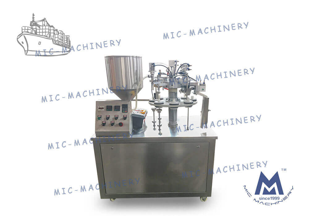 MIC-R30 Semi automatic soft tube machine exported to Russia (internal and external heating)