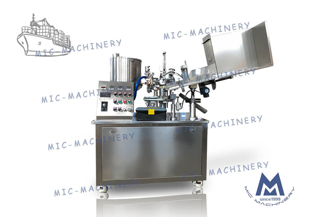 MIC-R45 soft tube filling and sealing machine exported to Malaysia（Hair gel and facial cleanser）