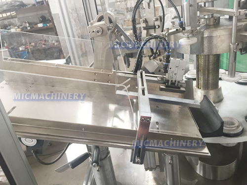 Ointment tube filling sealing machine (MIC-R60-I automatic plastic tube filling sealing machine with heating gun)
