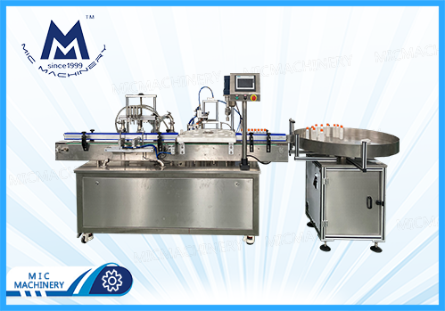 Syrup Filling Machine ( Speed 60-90 bottles per minute )