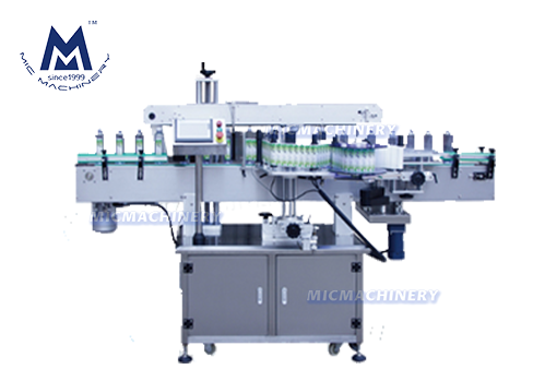 Single-sided adhesive labeling application machines