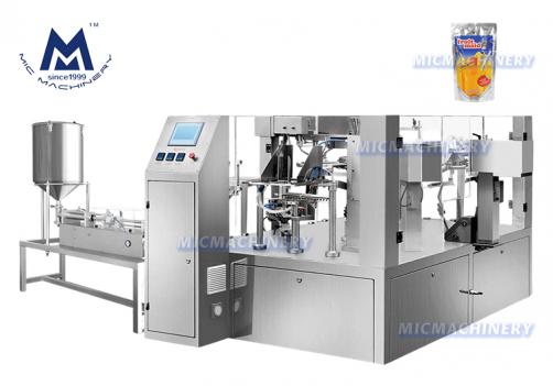 MIC-200RY Rotary Preformed Pouch Filling Machine (20-40 bags/min)
