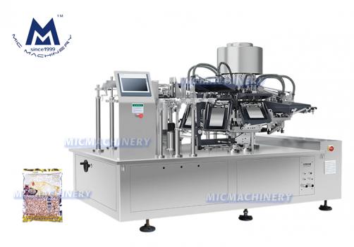 MIC-200P Vacuum Flattening & Shaping Pouch Filling Machine (10-50 bags/min)