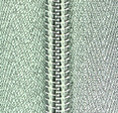 Nylon Silver Tape With Silver Teeth