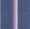 Color Thread Zipper