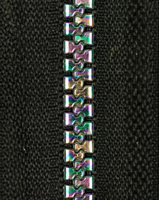 Delrin Zipper Coated With Electro Plated Teeth