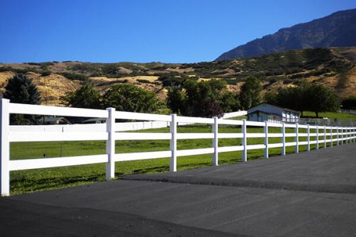 Decorative Modern Garden Light Duty Pvc Horse Fence Panel