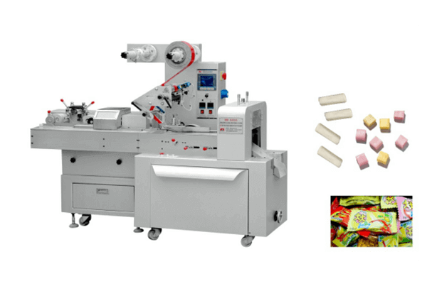 Автоматическая машина для упаковки в пакеты подушек для жевательных конфет и карамели  HTL-D808
