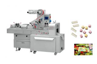 Автоматическая машина для упаковки в пакеты подушек для жевательных конфет и карамели  HTL-D808
