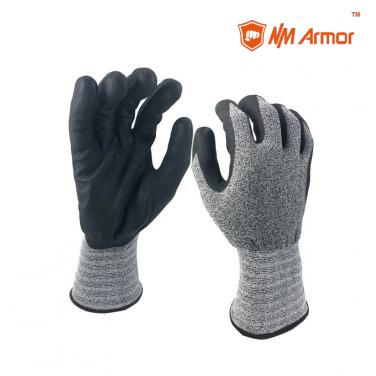 EN388:4121X Nylon spandex micro foam nitrile coated gloves work gloves touch screen-NY1350FRBT
