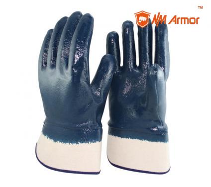 EN388:4111X Heavy duty working gloves chemical resistance nitrile gloves oilfield gloves -NBR4530
